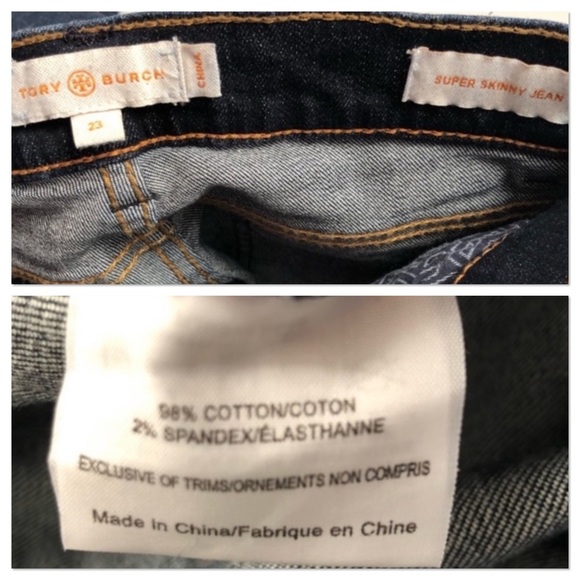Tory Burch dark blue Super Skinny Jeans 23x32 - Picture 8 of 8
